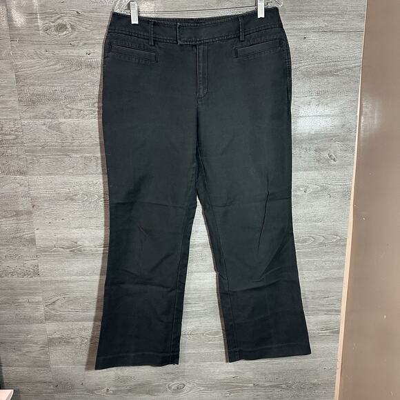 Eddie Bauer Pants - Eddie Bauer Pants Womens 12 Black Blakely Fit Bootcut Chino Trouser Casual 34x29